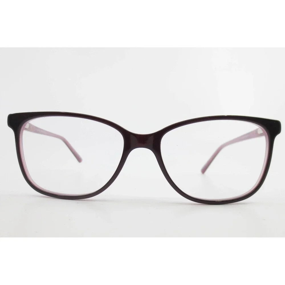 Chelsea Morgan CM 4008 BK/PK Cat Eye Eyeglasses Frames Purple Pink 53-15-140